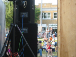 Scene from behind the stage at the Riverhead Blues Festival